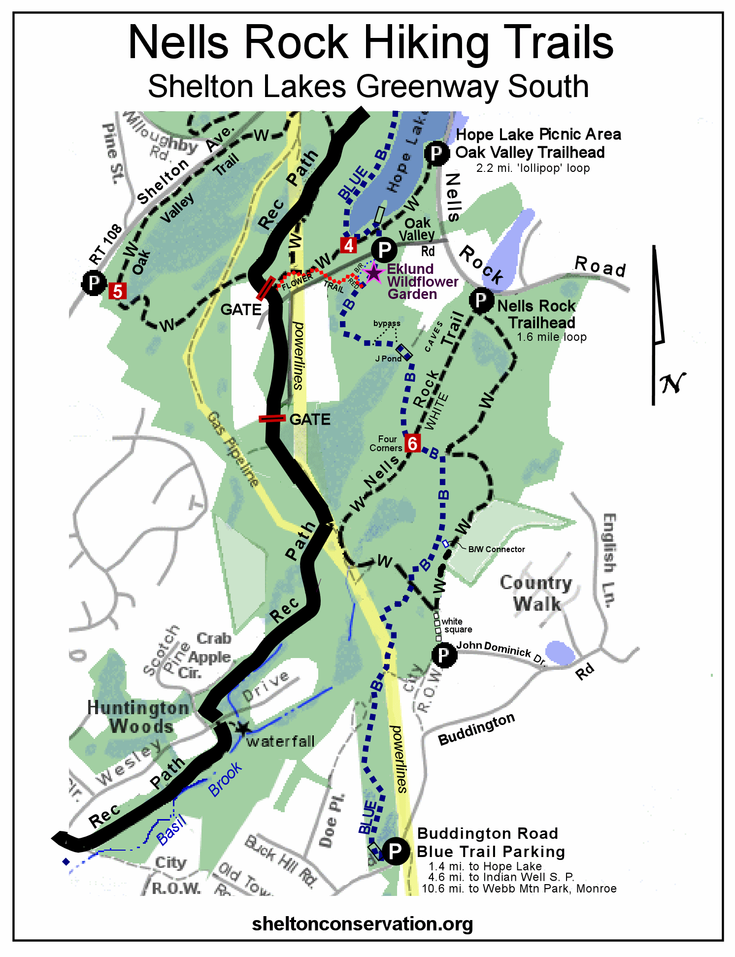 River Place Nature Trail Map Shelton Trails